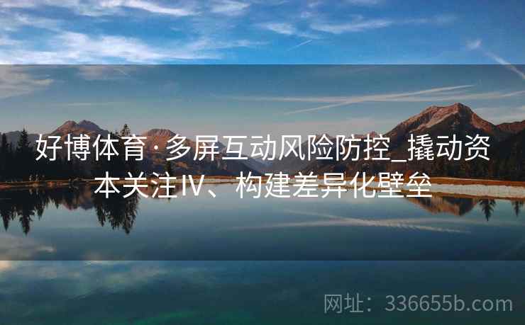 好博体育·多屏互动风险防控_撬动资本关注Ⅳ、构建差异化壁垒 好博体育·多屏互动风险防控_撬动资本关注Ⅳ、构建差异化壁垒